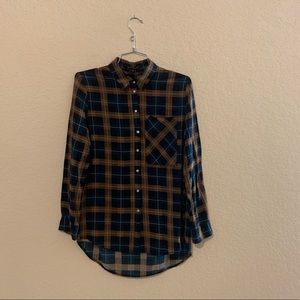 Velvet Heart Plaid Button Down Shirt